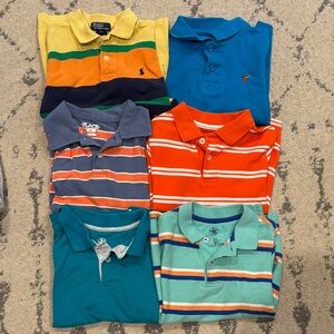 Colorful Kids Boys Polo Shirt Set of 6